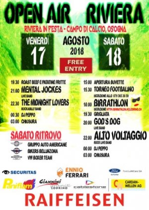 17.08.2018 - Open air Riviera in festa - 2a edizione